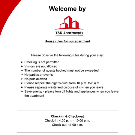 T&k 4 110qm With Balcony Apartament *